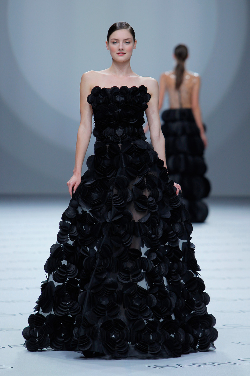 Black Strapless Aurelia Gown - District ...